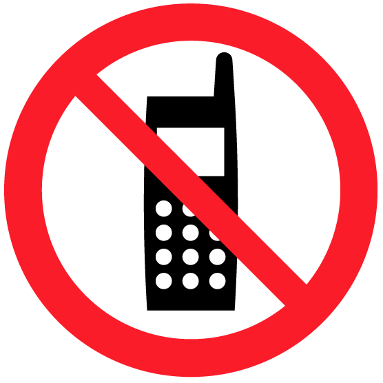 ピクトグラム携帯電話通話禁止